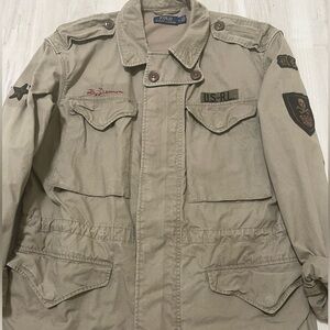 Polo Ralph Lauren embroidered cargo army jacket